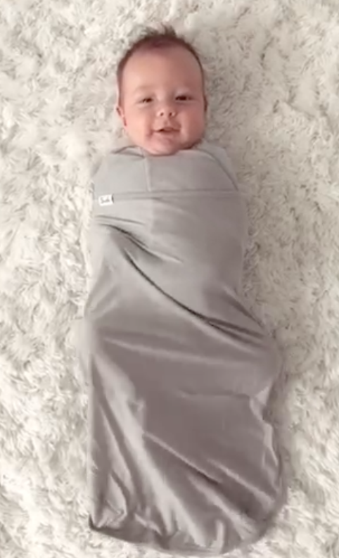 how to swaddle with Swado, courtesy of Brittany Scanlan (IG/thescanlanstory