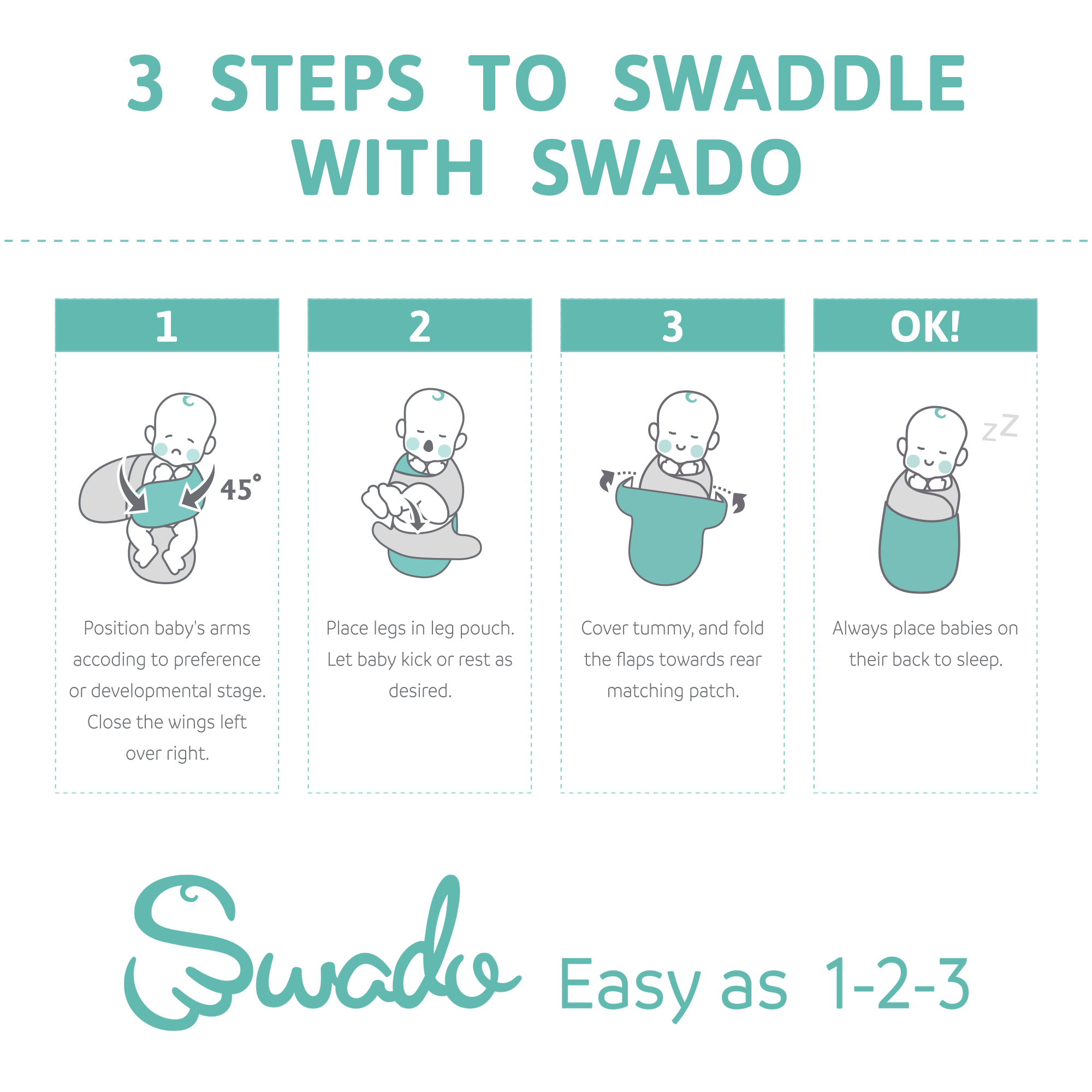 Swaddle Organic Cotton, Fairytale Starry